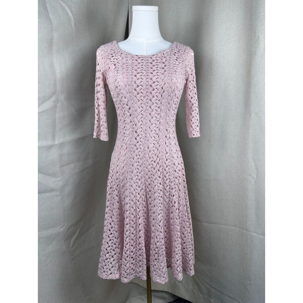 Rabbit Rabbit Rabbit Blush Crochet Lace Dress Size 4